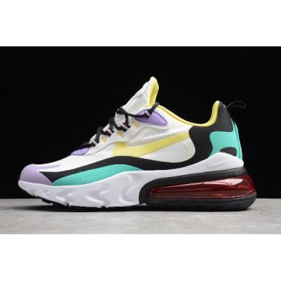 Nike Air Max 270 React Açık Mor / Sarı Koşu Ayakkabısı Türkiye - JYW82BTL